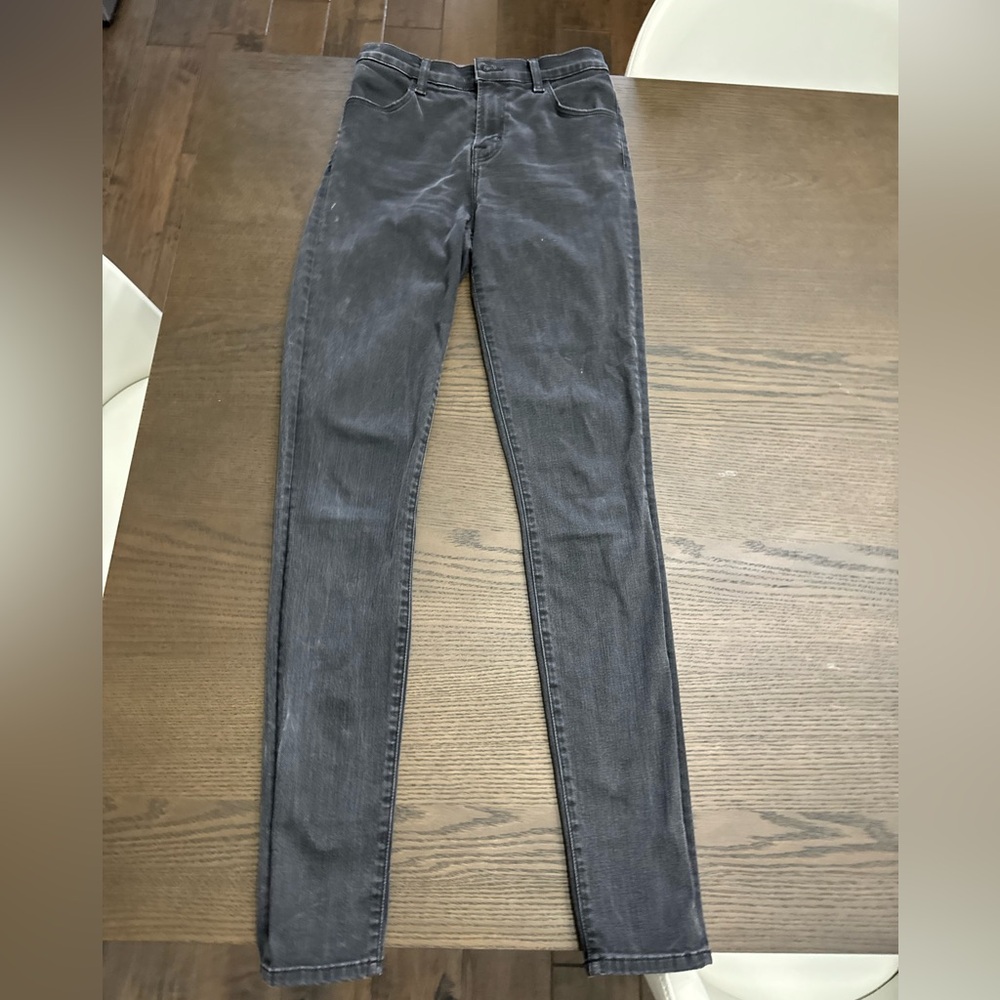 J Brand high rise black skinny jeans